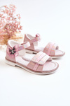 Sandały Dziecięce Ozdobny Motylek Różowe Nicoll