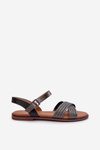 Flat Women's Sandals S.Barski MY923 Black