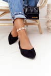 Suede Ballerinas On A Heel S.Barski Black