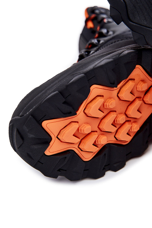 Buty Trekkingowe Męskie Ocieplane Czarne Cross Jeans KK1R4018C