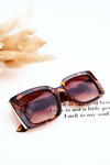Sunglasses With Decoration M2366 Marbled Brown