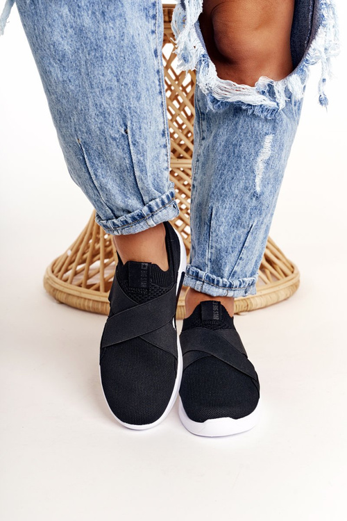 Women's Sport Shoes Slip-on Memory Foam System Big Star FF274890 Black