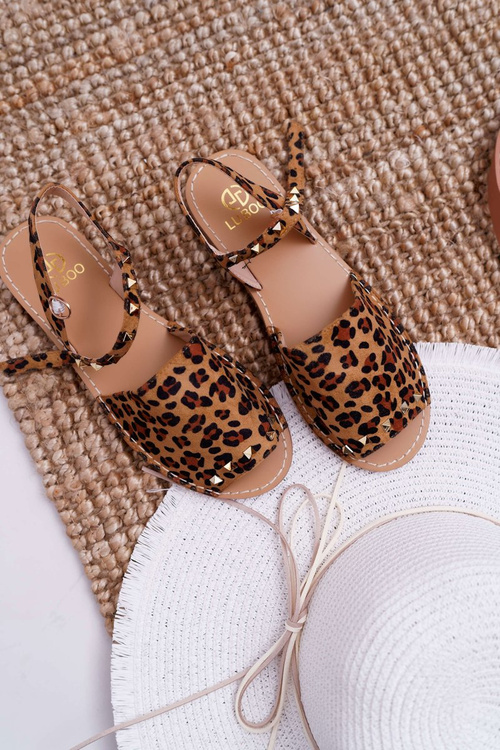 Women's Lu Boo Suede Sandals Leopard Silena