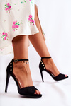 Women's Sandals High Heel With Decorative Black Livorno