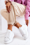 Buty Sportowe Sneakersy Damskie Białe GOE JJ2N4053