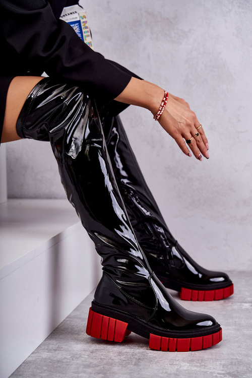 Patent Women's Boots Black Callen