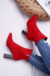 Women's Silver Stiletto Boots Red Dimmy