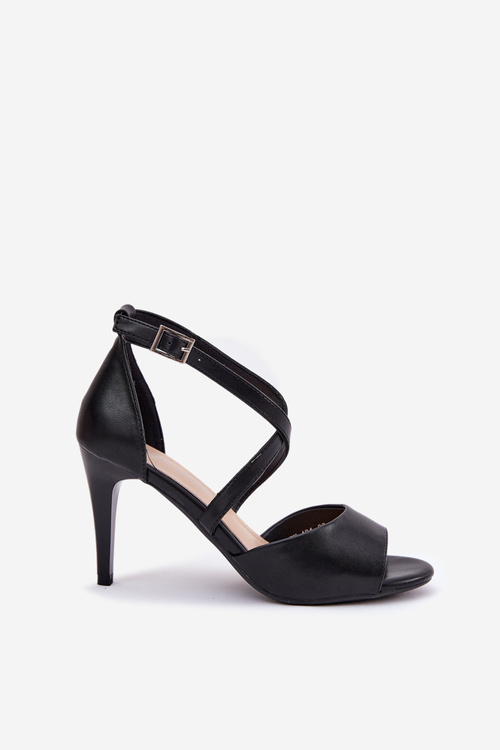 Fashionable High Heel Sandals Black Loressa
