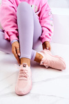 Sneakersy Buty Sportowe Skarpetkowe Różowe Nolene