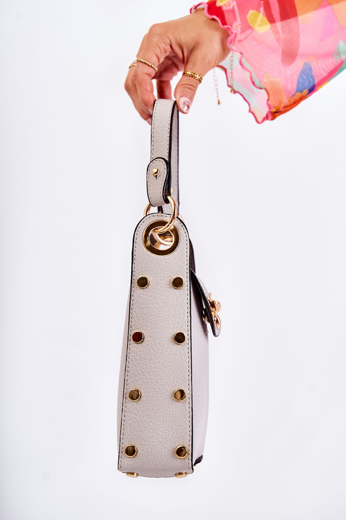 Small Women's Handbag With Ornament Grey Ellies