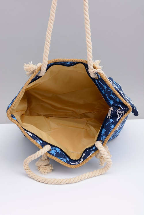 Women's Navy Blue Large Beach Bag