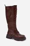 Insulated Lace-Up Boots for Women Chocolate Meliora