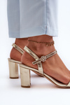 Golden Glindra High Heel Sandals