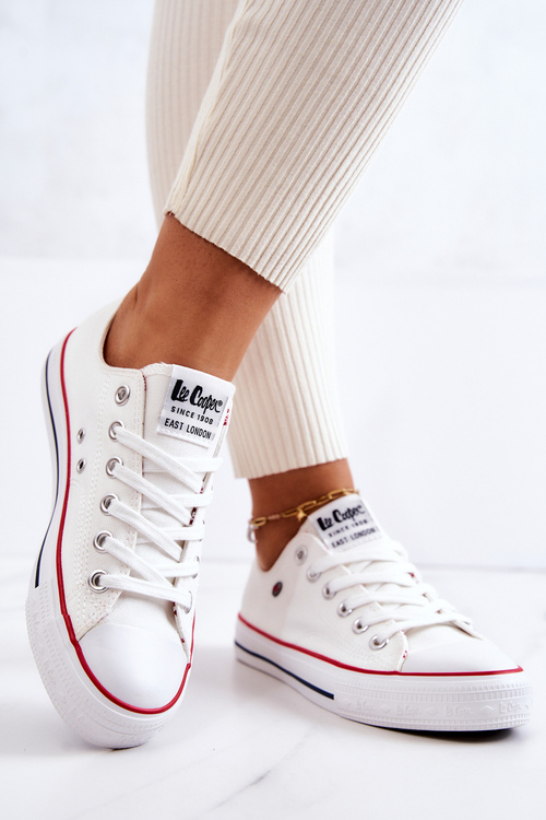 Trampki Damskie Lee Cooper Białe LCW-22-31-0875L
