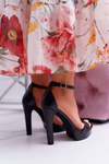 Platform Heeled Women's Sandals Black Ellania