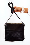 Torebka Listonoszka Pikowana Czarna Monnari A360-020 