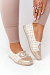 Elegant Women's Espadrilles Gold Be My Love
