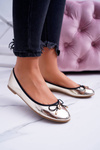 Women's Gold Slip-on Ballerinas Cleoss