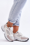 Platform Lace-up Sports Shoes White Escape