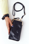 Women's Wallet 2in1 Purse With Hook Selena Black