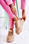 Women's Sport Suede Shoes Beige Segurro