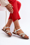 Flat Women's Sandals S.Barski MY923 Beige