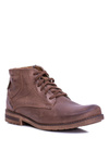 Leather Men's Boots With Zipper Warmed Brown Komodo 731