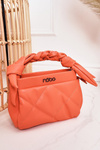 Small Quilted Purse On A Chain NOBO NBAG-K1330 Peach