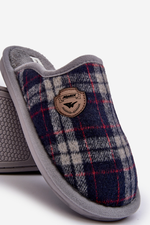 Men's Gray Slip-On Slippers Kallile