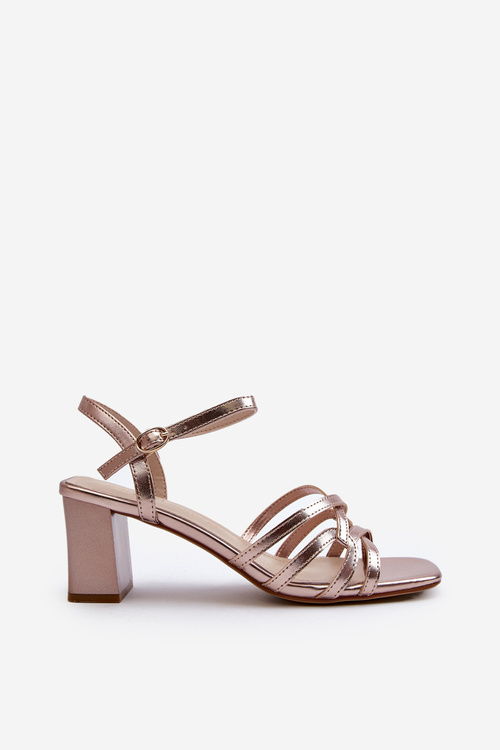 Women's Sandals with Heel Sergio Leone SK065 Gold