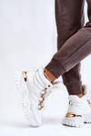 Women's Insulated Sports Boots Lace-Up Trappers White Bastini