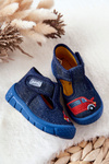 Buty Papcie Befado Samochodzik 531P099 Granatowe