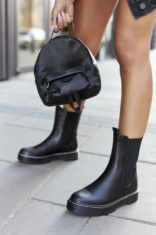 Women's High Chelsea Boots Black Nemoreva