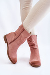 Women's Suede High Boots Pink Venis