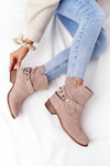 Openwork Spring Boots Lewski Shoes 2905-0 Beige