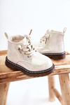 Children's Warm Boots With Zipper White Betsy
