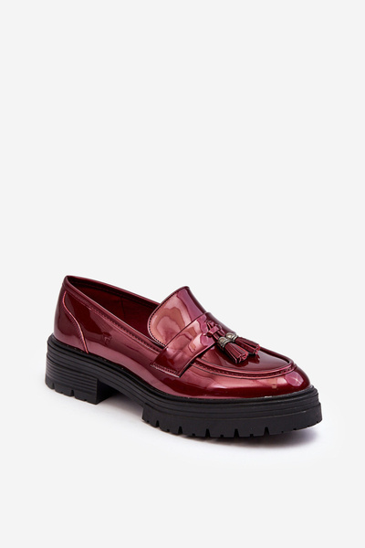 Loafers with Fringes Burgundy Velenase