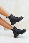 Insulated Women's Boots Made of Natural Leather Vinceza 41460 Black