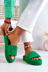 Slippers On The Platform Green Lilly