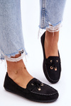 Classic Suede Loafers Black Good Time