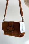 Leather Suede Small Bag Camel Jessel