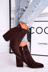 Women's Boots On Heel Brown So Good