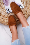Women's Suede Moccasins Bolero Camel