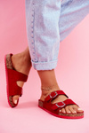 Women's Slides On Corck Red Si Senor