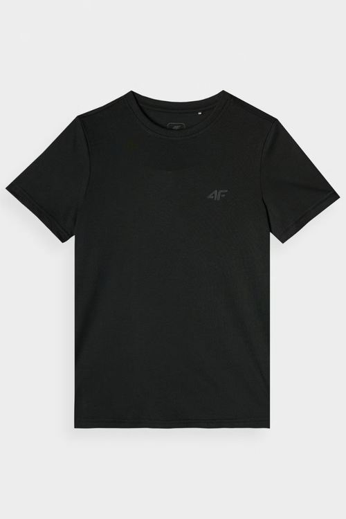 Boys Smooth Cotton T-shirt Black 4F 4FJWMM00TTSHM1626-20S