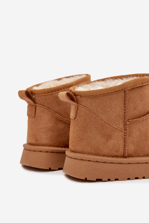 Children's Youth Snow Boots Lined with Fleece Camel Mireya