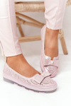 Women’s Leather Ballerinas RIO FLORE Eco-Friendly Pink
