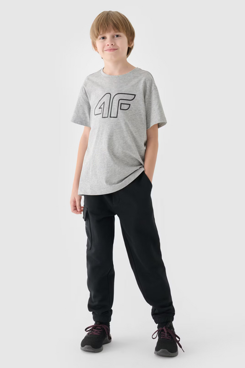 Boys Sweatpants Joggery 4FJWAW24TTROM760-20S Black