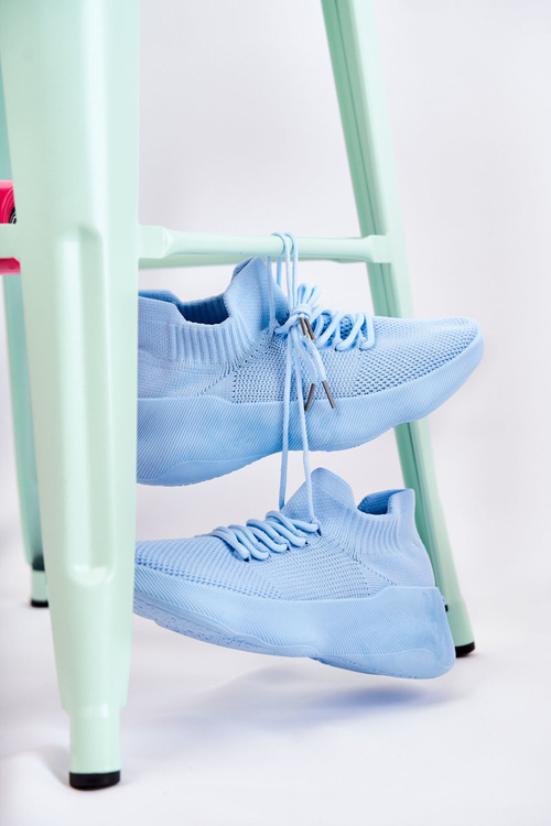 Buty Sportowe Wsuwane Damskie Jasnoniebieskie Dalmiro