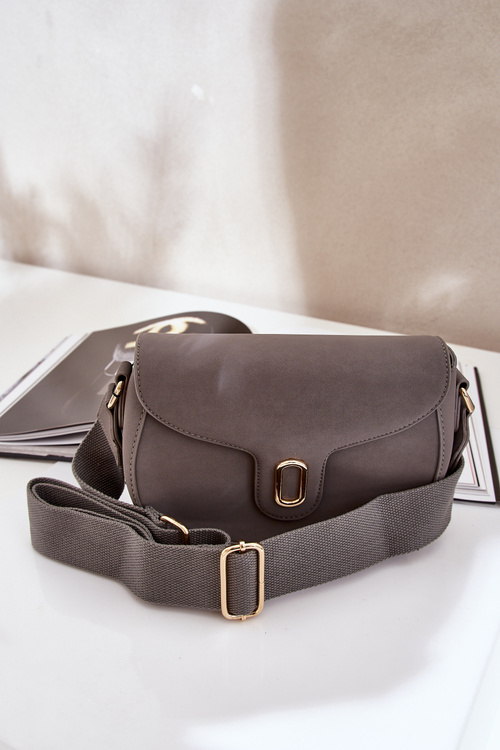 Messenger Bag Made Of Eco Leather Gray Samriddhi